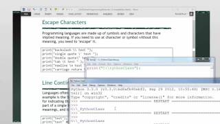 Python Mod02-06 Escape Characters