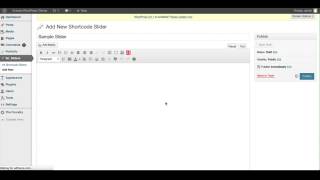 Creating & Adding a Shortcode Slider