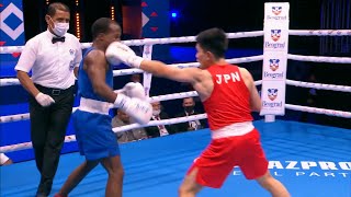 Quarterfinals (54kg) TSUBOI Tomoya (JPN) vs  BREEDY Jabali (BAR) | AIBA WCHs 2021