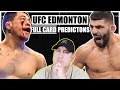 UFC Edmonton: Moreno vs. Albazi FULL CARD Predictions and Bets