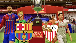 Barcelona vs Sevilla Feat. Depay, Aguero, Griezmann, Coutinho, | Copa Del Rey Final 2021 | Gameplay