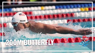 Kharun, Julian and Kalisz Top Finishers 200M Butterfly | 2023 TYR Pro Swim Series in Fort Lauderdale