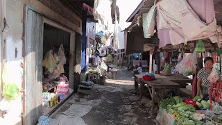 CHINESE VILLAGE MARKET IN BATTAMBANG,ផ្សារភូមិចិនក្នុងខេត្តបាត់ដំបង។