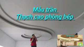 Mẫu trần thạch cao,cách giật cấp chữ S và tròn