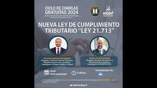 Charla gratuita Nueva Ley de Cumplimiento Tributario “Ley 21.713”