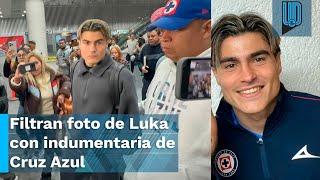 ¡YA VISTE DE CEMENTERO! 💙⚽ Luka Romero luce la indumentaria de Cruz Azul 🚂