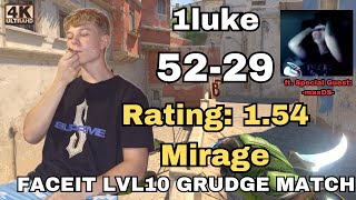 🔥1luke (52-29) GRUDGE MATCH (Mirage) |  FACEIT 2300 ELO | Oct 19, 2024 #cs2 #pov