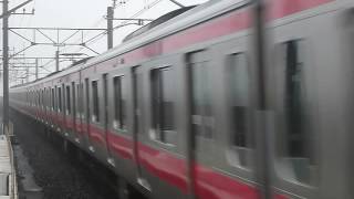 JR東日本E233系5000番台京葉線 舞浜駅到着