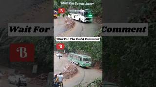 #leyland #bus Battle on Sharp Curves and Crooked Roads TNSTC Vs Normal #trending #automobile