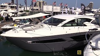 2020 Cruisers Yachts 46 Cantius Luxury Yacht - Walkaround Tour - 2020 Miami Yacht Show