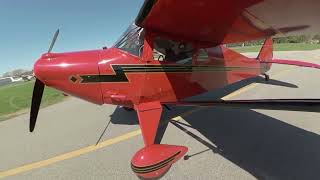 Spring flight in a 1946 Taylorcraft