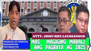 COMELEC KOMPERMADO MAS MAGANDA AT MADALI ANG MAKINA NGAUN 2025/FRANCIS MARCOS NAGWIDRAW FOR SENATOR?