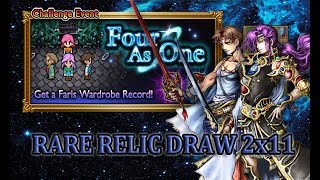 [FFRK] FFV Four As One | Bartz \u0026 Faris - Rare Relic Draw 2x11 #101