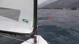 Europe dinghy downwind sailing explained: Body placement