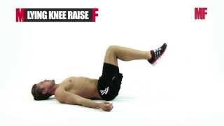 Lying Knee Raise form guide