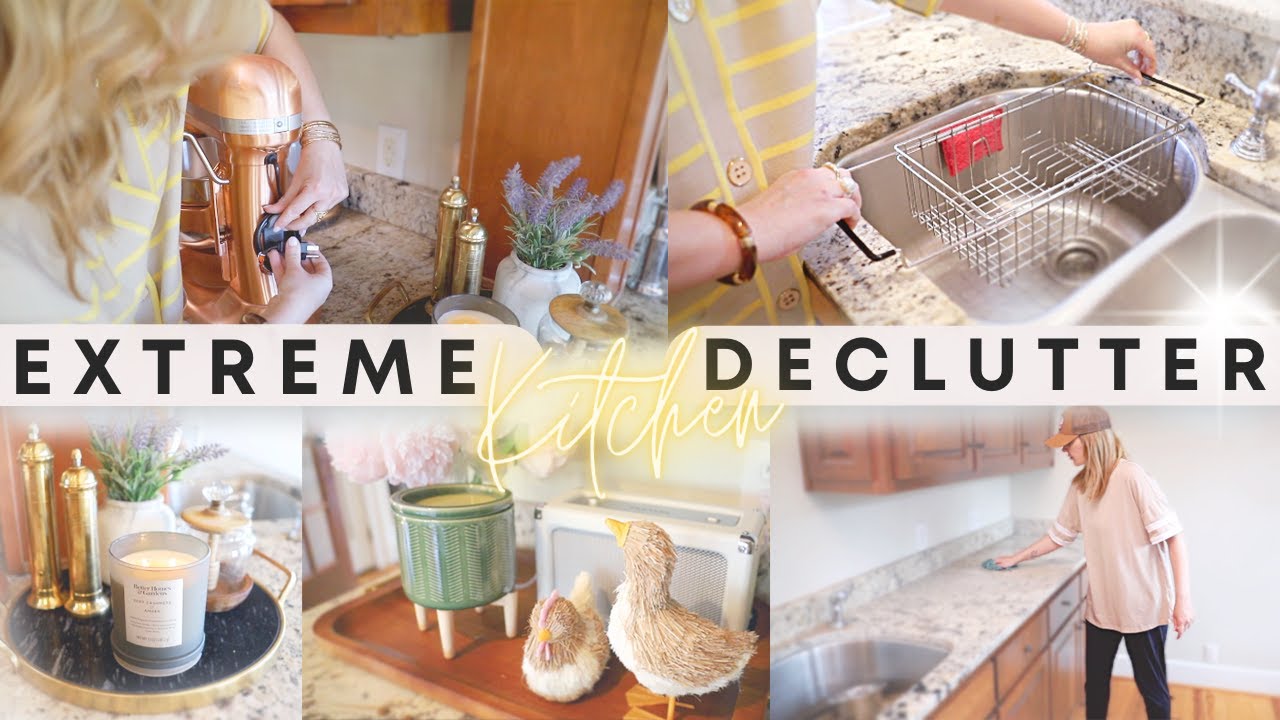 Extreme Kitchen Declutter Organization Before After Youtube