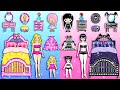 Toca Life World Quiet Book - Pink and Black Dollhouse EXTREME Makeover | Barbie's New Home Handmade