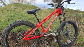 New frame - crazy steel freeride hardtail + build \u0026 first shredit!! DEVILWORK - NECROMANCER 😈🤘