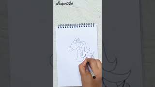 #shorts #unicorndrawing | Creative Unicorn Face Drawing |