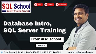 Database Intro, SQL Server Trainings from SQL School I #sqlserver #sqlschool