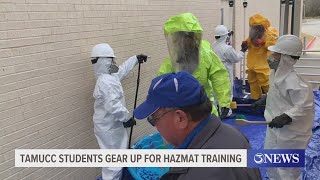 TAMU-CC students gear up for hazmat training