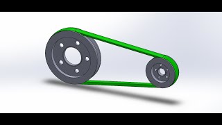 Tutoriel SolidWorks modélisation d'un système poulie courroie et mise en mouvement