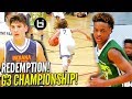 REDEMPTION!!! LeBron James Jr. & Blue Chips CHAMPIONSHIP GAME v. Indiana Elite!