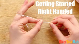 01a How to Crochet - Getting Started RIGHT HANDED Tension