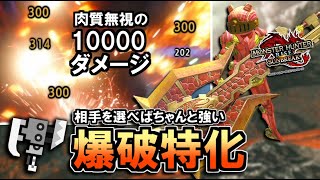 【サンブレイク】肉質無視の合計10000ダメージ！相手を選べばちゃんと強い爆破特化スラアク｜傀異克服バルファルク【ゆっくり実況】【スラッシュアックス】