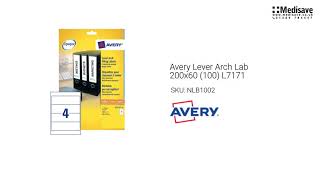 Avery Lever Arch Lab 200x60 100 L7171 NLB1002