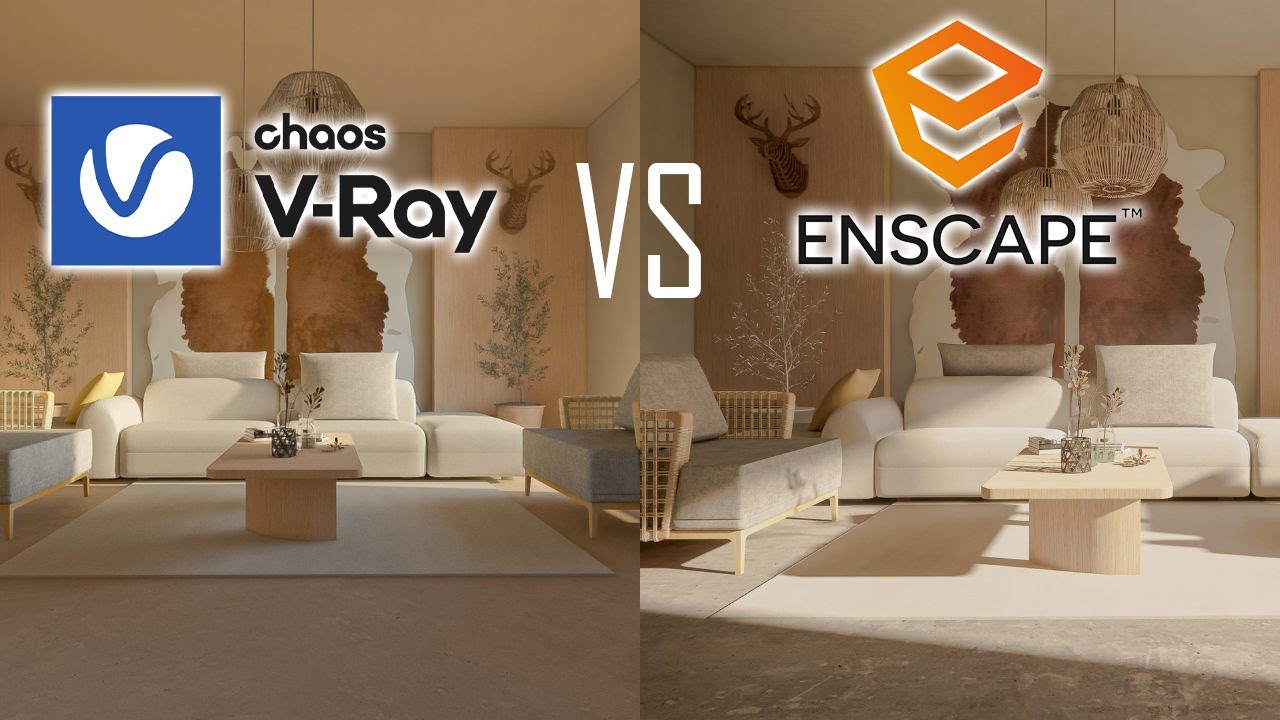 ENSCAPE Vs V-RAY QUI EST MEILLEUR ? - YouTube