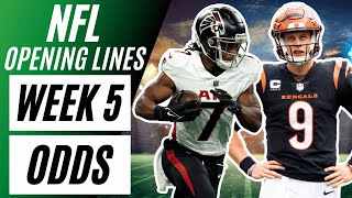 NFL OPENING LINES REPORT | Week 5 NFL Odds | Point Spreads, Moneylines, Betting Totals