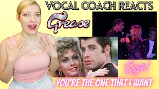 Vocal Coach Reacts: Olivia Newton John and John Travolta ' You're The One That I Want' Live!