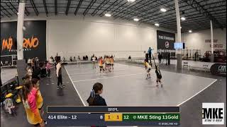 MKE Sting 11Gold vs. 414 Elite - 12 (2025.01.12)