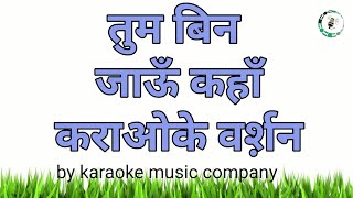 तुम बिन जाऊँ कहाँ (Karaoke Version) प्यार का मौसम (1969) किशोर कुमार (super hit songs)