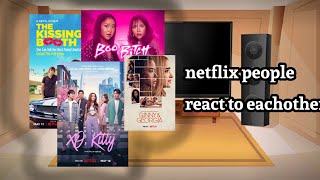 netflix characthers react to eachother || @Netflix || gacha react || description \\\\ part 1 //