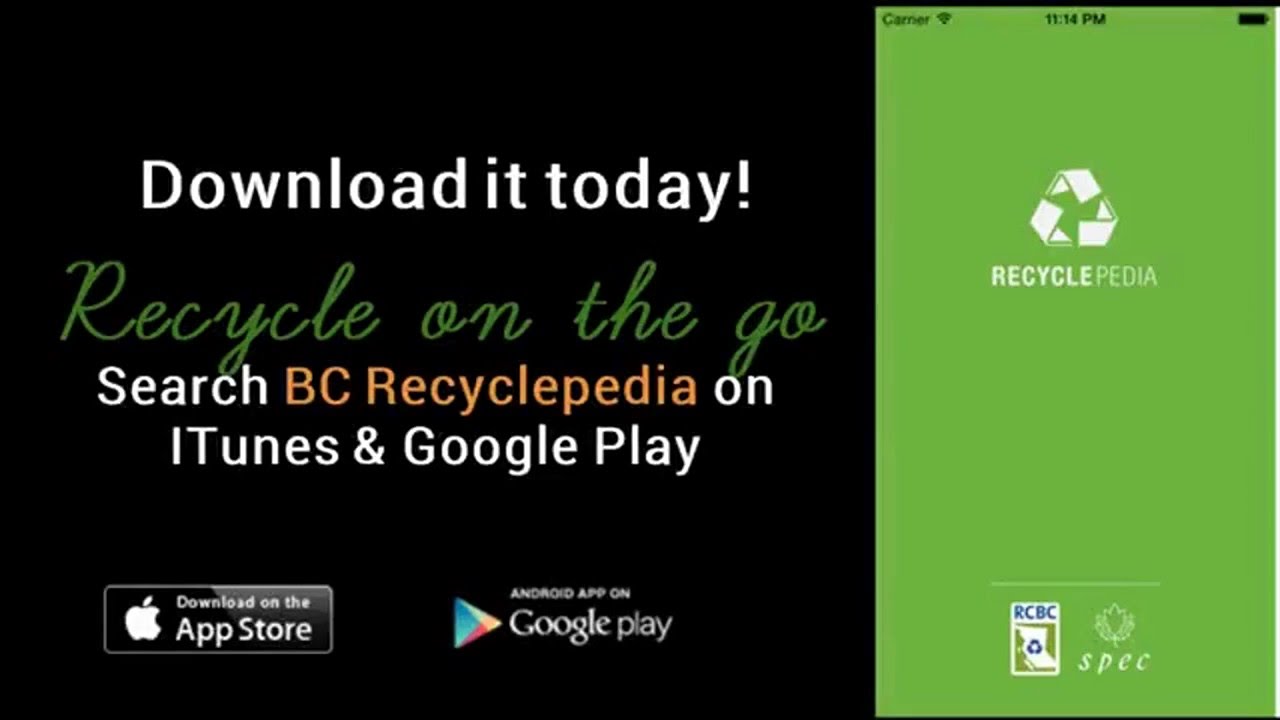 Recycling On The Go! The BC Recyclepedia App - YouTube