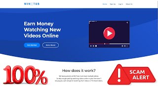 Wintub Review : wintub.com is a SCAM WEBSITE. Earn money by watching YouTube videos