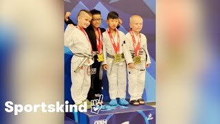 6-year-old jiu-jitsu champion’s sweet gesture unites rivals on podium