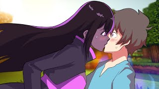 Endergirl's kiss | Alex and Steve Life | Minecraft Animation