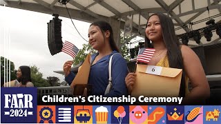 Children's Citizenship Ceremony – Fair 2024