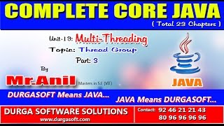 Core Java-Multi-Threading-Thread Group-Part 3