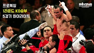 프로복싱 1라운드 KO승부 PART 1 / Boxing 1Round KO Highlights PART 1