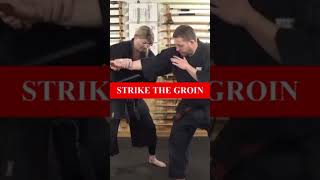 NINJA SELF DEFENSE TECHNIQUE 🥷🏻 How To Fight With A Stick vs Knife: Ninjutsu Training #Shorts