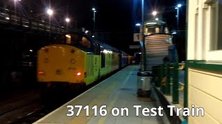 Prestatyn 5.9.2018 - Colas 37116 on Network Rail test train - Class 37