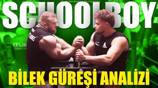 56 CM KOLU OLAN BİLEK GÜREŞÇİSİNİ NASIL YENDİ ? SCHOOLBOY BİLEK GÜREŞİ ANALİZİ.