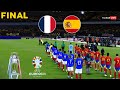 France Vs Spain - Final UEFA Euro 2024 | Full Match All Goals | eFootball PES Realistic Gameplay