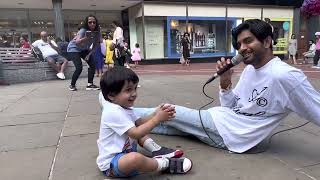 A kid enjoying Bollywood song | Live in UK