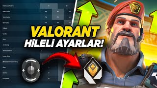 BU AYARLAR İLE ÇOK KOLAY RANK ATLAYACAKSIN!! (En İyi Valorant Ayarları) | VALORANT 2025 Aim Ayarları