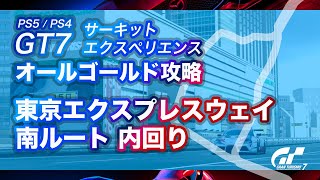 【グランツーリスモ7】解説付き 東京エクスプレスウェイ・南ルート 内回り オールゴールド 攻略 - サーキットエクスペリエンス【GT7】